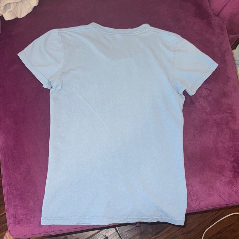 American Apparel The Hold Steady concert merch light blue Graphic T-Shirt Small - Picture 6 of 7